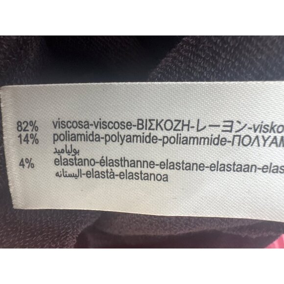 ZARA Sleek Deep Small  Brown Turtleneck Midi Bodycon Dress Stretch Fabric - Picture 4 of 14